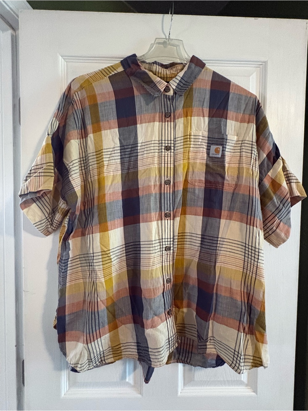 Carhartt Women Short Sleeve Button-Up Shirt